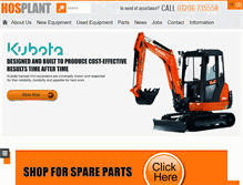 Tablet Screenshot of hosplant.co.uk
